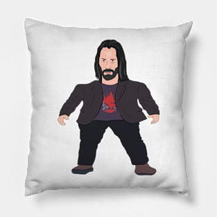 Mini Keanu Reeves Meme Pillow