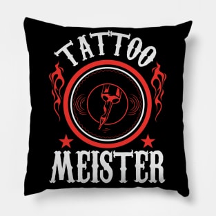 Tattoo Meister (white) Pillow