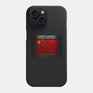 Chinese Flag Stone Texture Phone Case