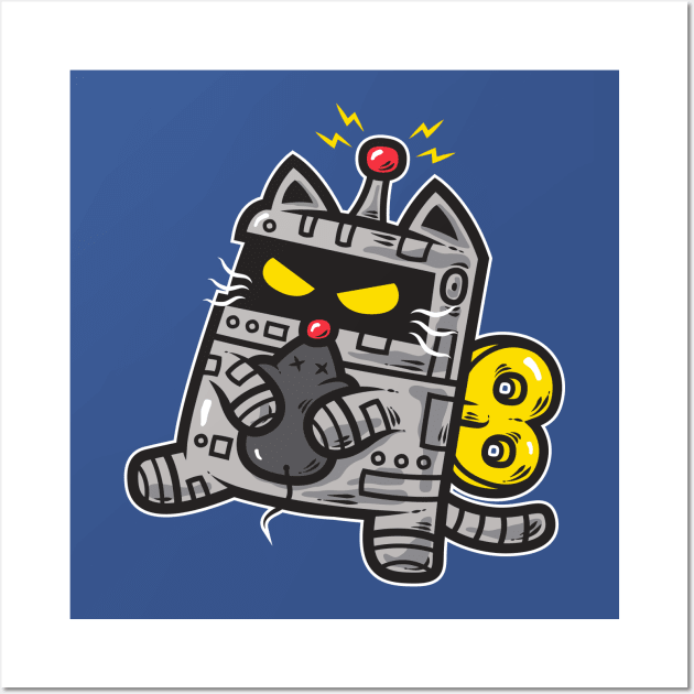 Robo Cat - Cat - Posters and Art Prints