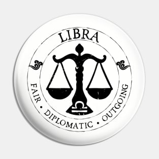 Libra Zodiac Birthday Star Sign Zodiac Gift Pin