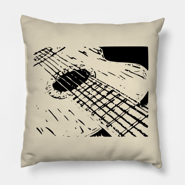 Acoustic Guitar Pillow by Kreegyns