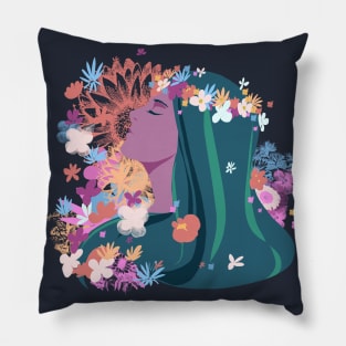 blooming flora Lady Pillow