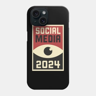 Social media 2024 (Big brother 1984) Phone Case