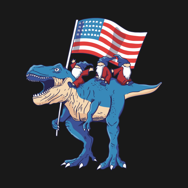 USA Dinosaur by Hamster Design