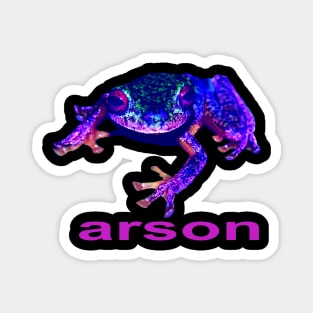 BLUE FROG ARSON Magnet