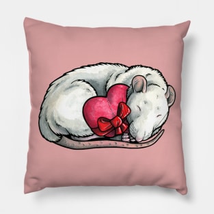 White rat Pillow