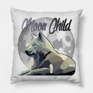 Moon Child Wolf Pillow