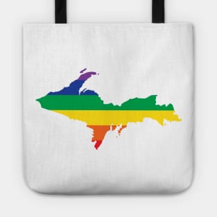 Upper Peninsula Rainbow LGBTQ Gay Pride Tote