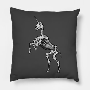 Skeleton Unicorn Pillow