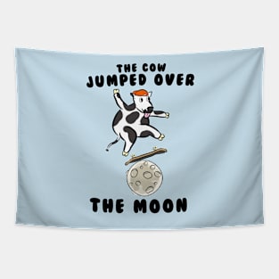 The cow jumped over the moon skating Tapestry