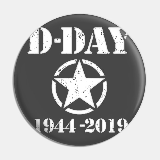 D Day 75 Year Anniversary Pin by SeattleDesignCompany