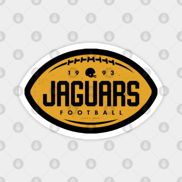 Jacksonville Jaguars Football Gold Helmet w/ Jaguar Type Logo Die-Cut  MAGNET |