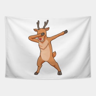 Reindeer on Christmas at Hip Hop Dance Tapestry