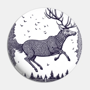 Skybound Stag Pin