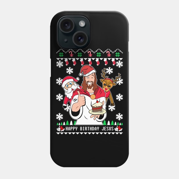 Happy Birthday Jesus Phone Case by KsuAnn