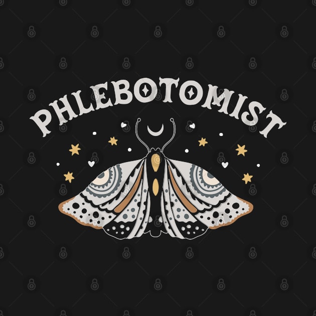 Phlebotomist - boho butterfly Design by best-vibes-only