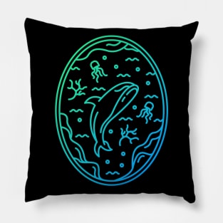 Underwater Lines Pillow