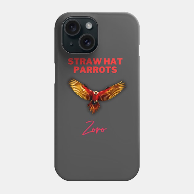 Zoro Big Wings Phone Case by Straw Hat Parrots