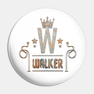 Walker Name style Design Pin