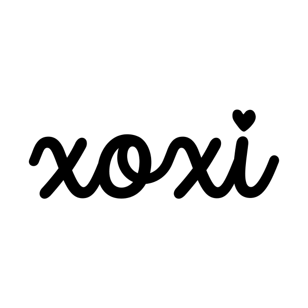 XOXI Black Cursive by sydneyurban