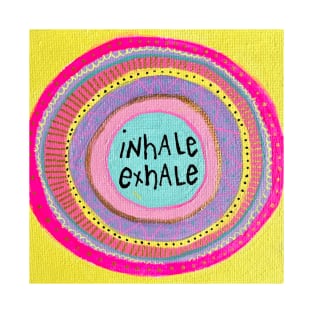 Neon Inhale Exhale Mandala T-Shirt