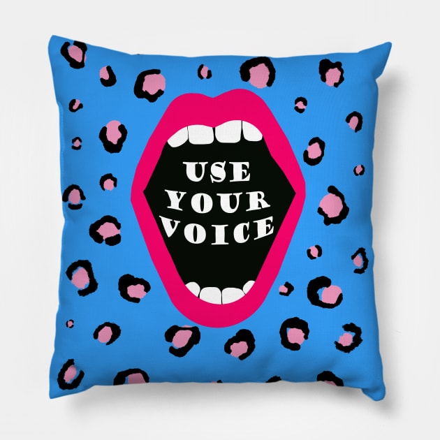 Use Your Voice Pillow by TheGrinningSkull