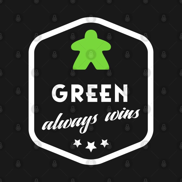 Green Always Wins Meeple Board Games Meeples and Roleplaying Addict - Tabletop RPG Vault by tabletopvault