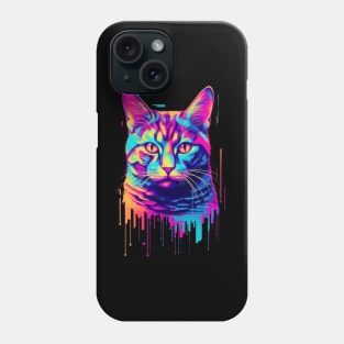 Paint drip Cat Phone Case