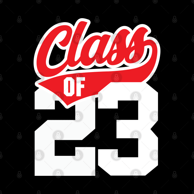 Class of 23 Graduate Vintage Athletic Graduation 2023 by DetourShirts