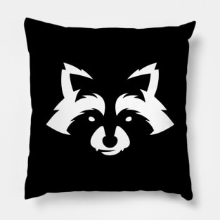 Raccoon face Pillow