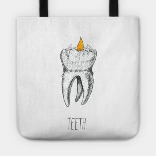 Candle teeth Tote