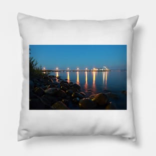 Hagnau Jetty at Night - Lake Constance Pillow