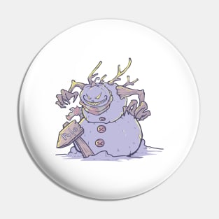 Pastel Goth Snowman Kawaii Gothic  Eboy Egirl Christmas Gift Pin