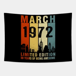 March 1972 Limited Edition 50 Years Of Being Awesome Tapestry