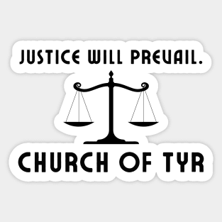 Tyr, Norse God of War, Law and Justice - Red and Black Sticker for Sale  by MythicComicsArt