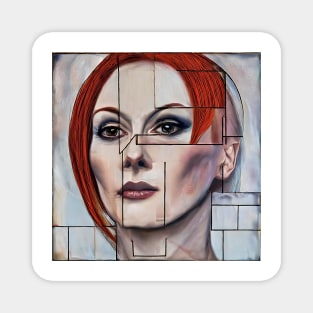 Portrait of Julianne Moore Magnet