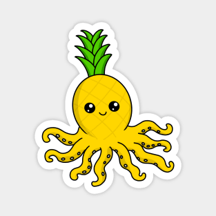 Pineapple Octopus Kawaii Magnet
