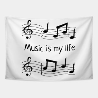 Music is my life Tapestry