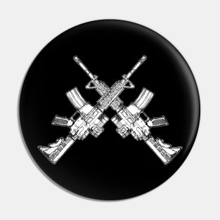 Crossing deadly m4 rifles Pin