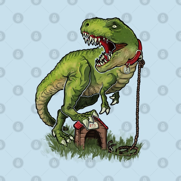 Domesticated Tyrannosaurus by raxarts