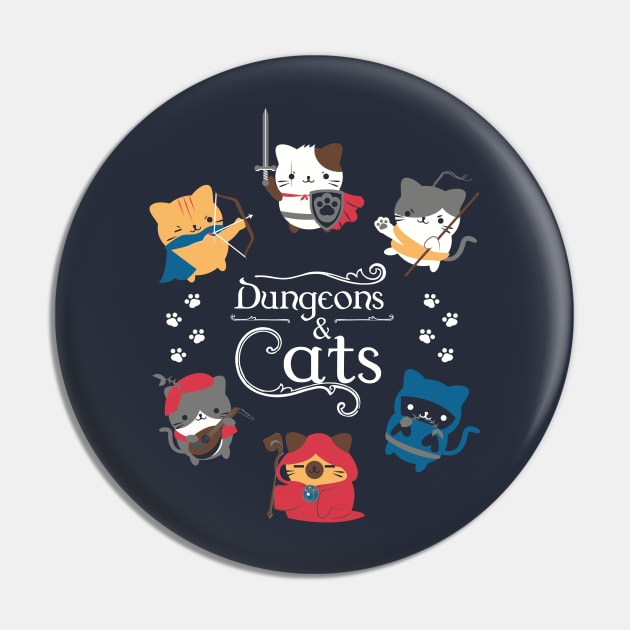 Dungeons & Cats Pin by Domichan