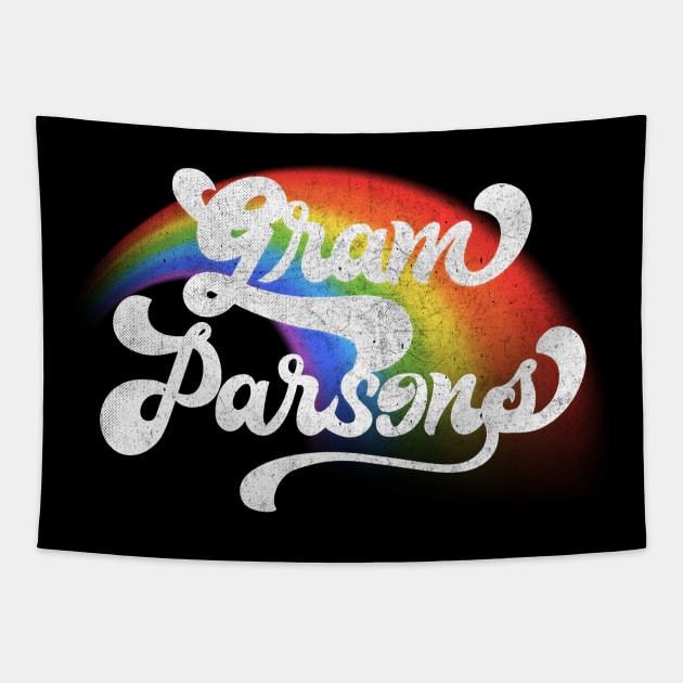 Gram Parsons // Retro Faded Style Design Tapestry by DankFutura