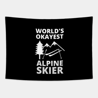 World's Okayest Alpine Skier - Skiing Tapestry