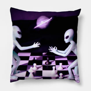 Alien Chess Pillow