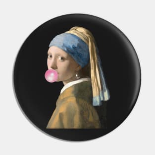 Girl with a pearl earring and gum Pin