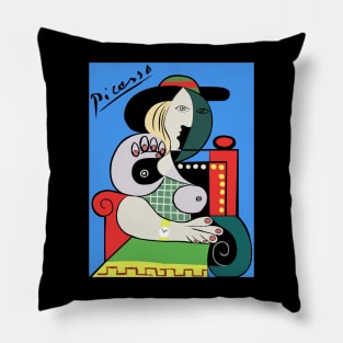 woman witch a watch Pillow