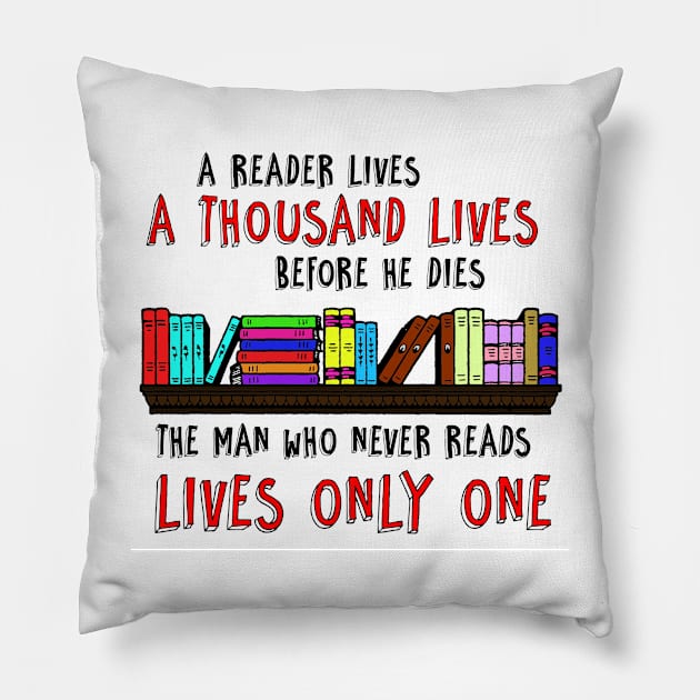 Reading Quote Pillow by liilliith