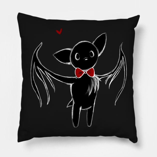 Bat Pillow by GrimKr33per