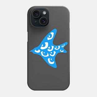 blue bird with many eyes cute gift Phone Case